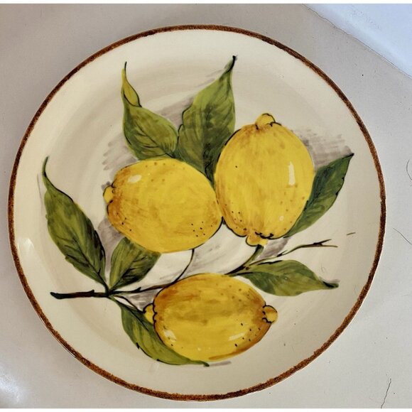 Sur La Table Italian Lemon 9” Luncheon Plate Discontinued Piece - Picture 1 of 5